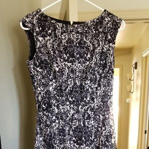 Sleeveless Fit and Flare Evening Dress